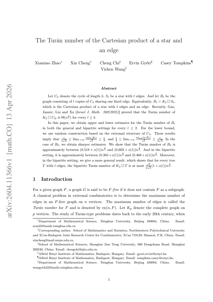 First page