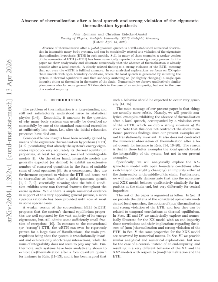 First page