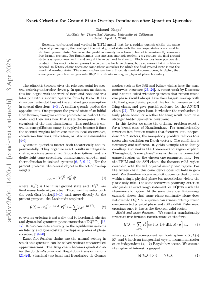 First page
