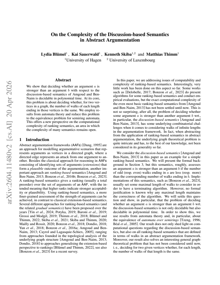 First page