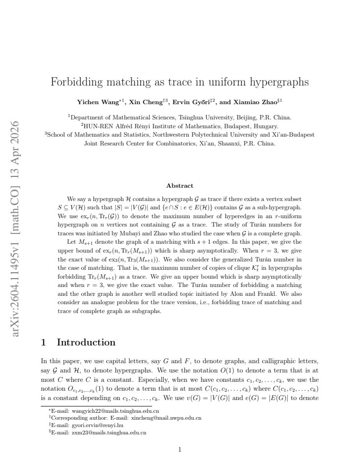 First page