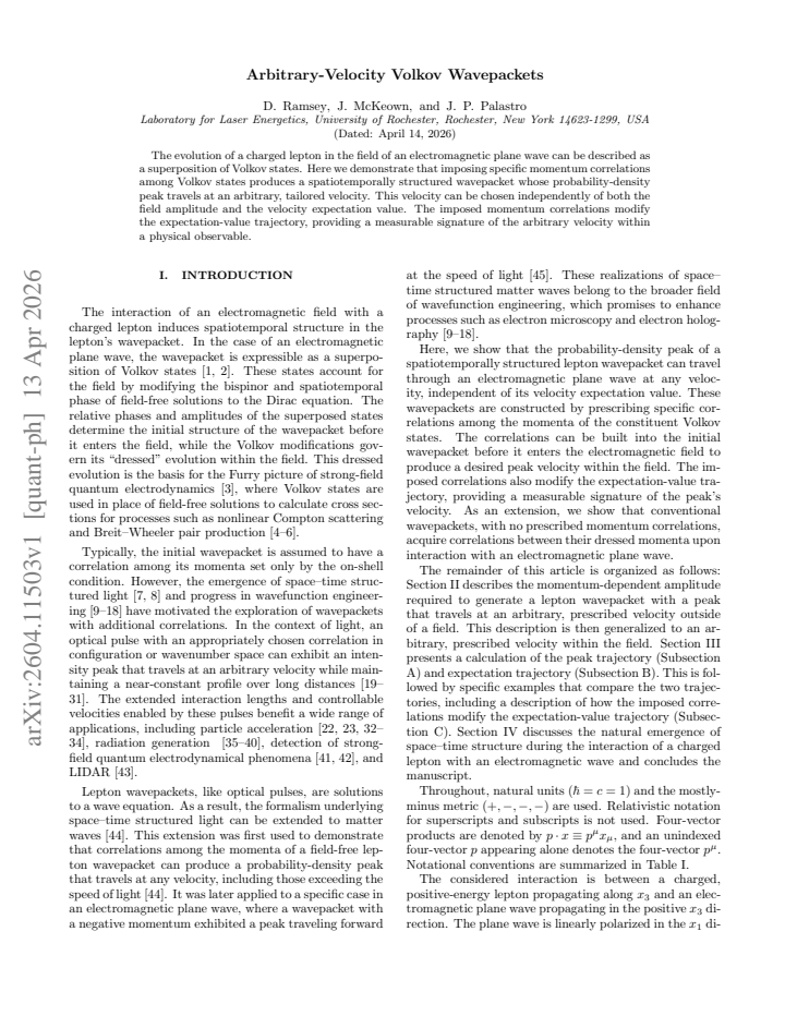 First page