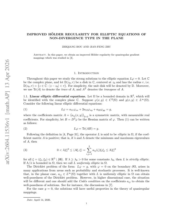 First page