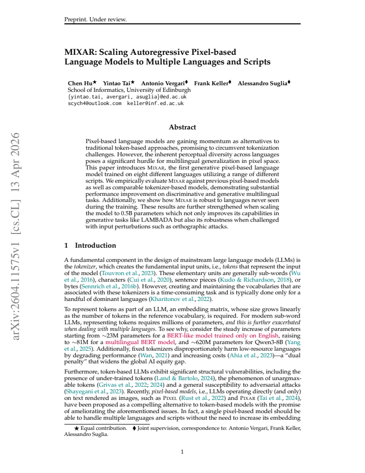 First page