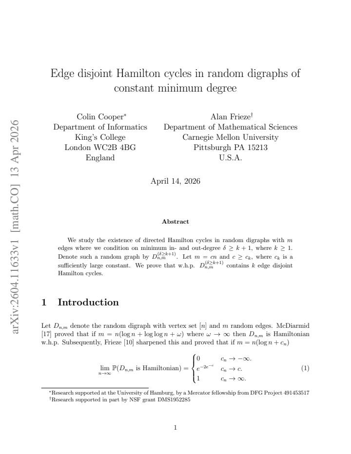 First page