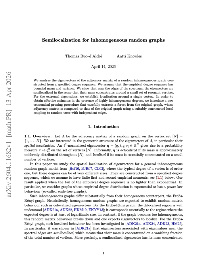 First page