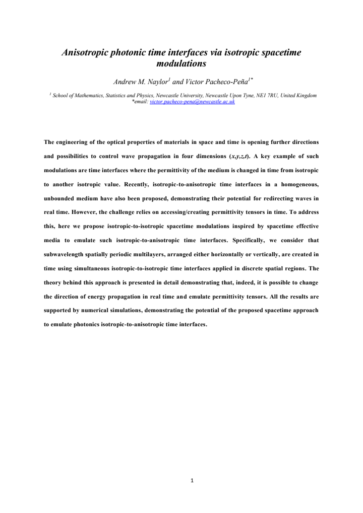 First page
