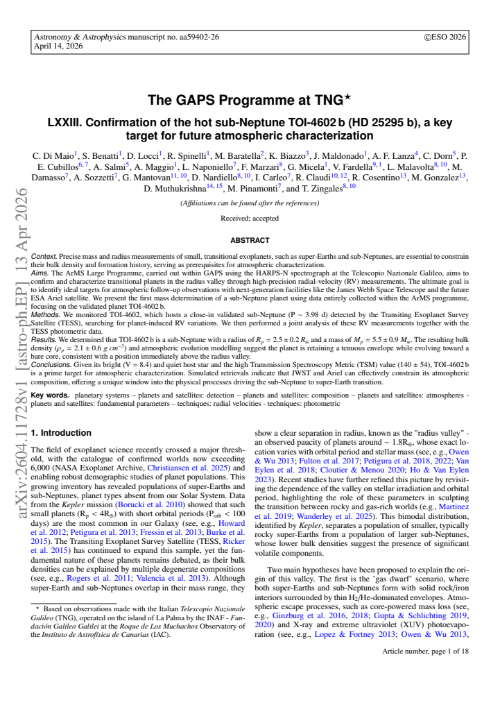 First page