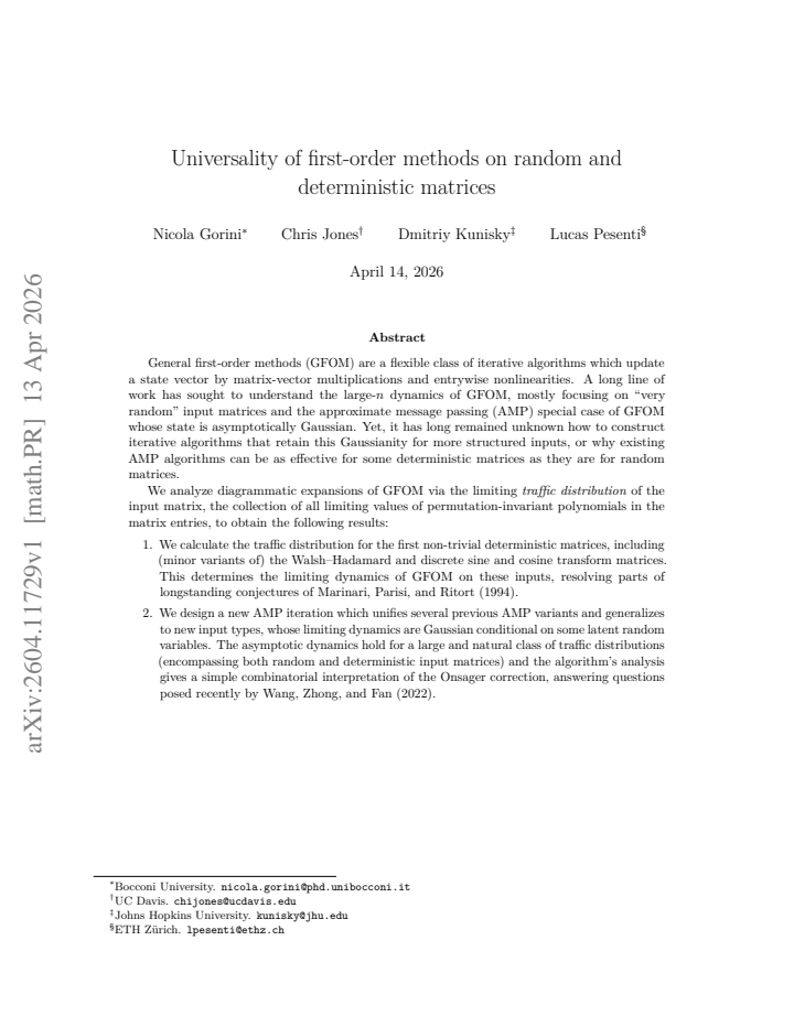 First page