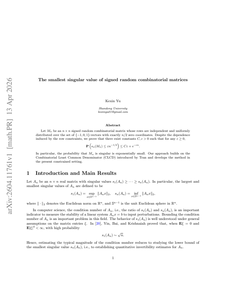 First page