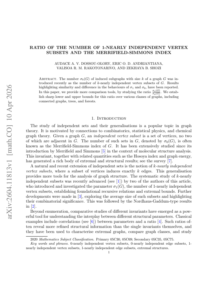 First page
