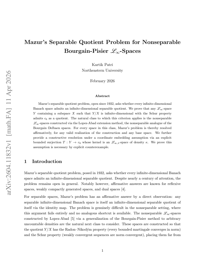First page