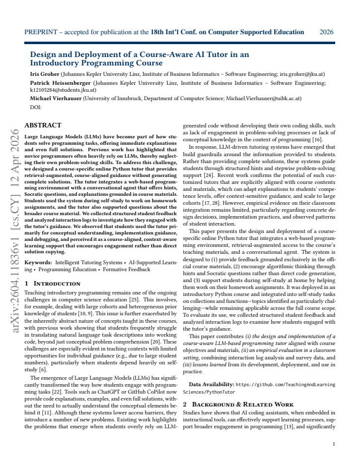 First page