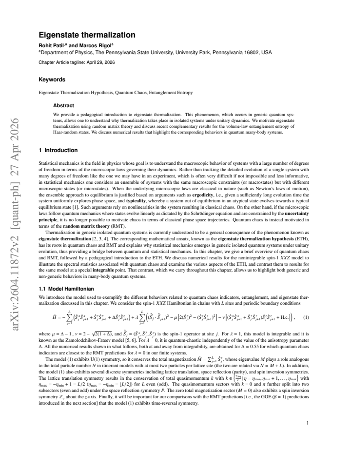 First page
