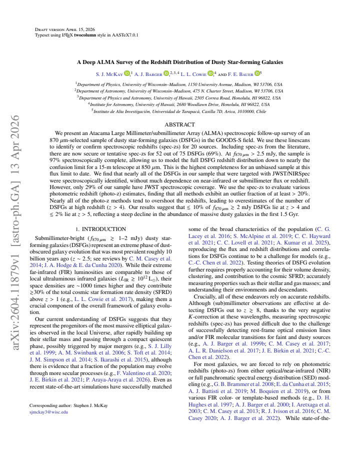 First page