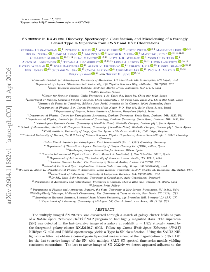 First page