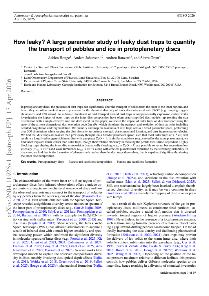 First page