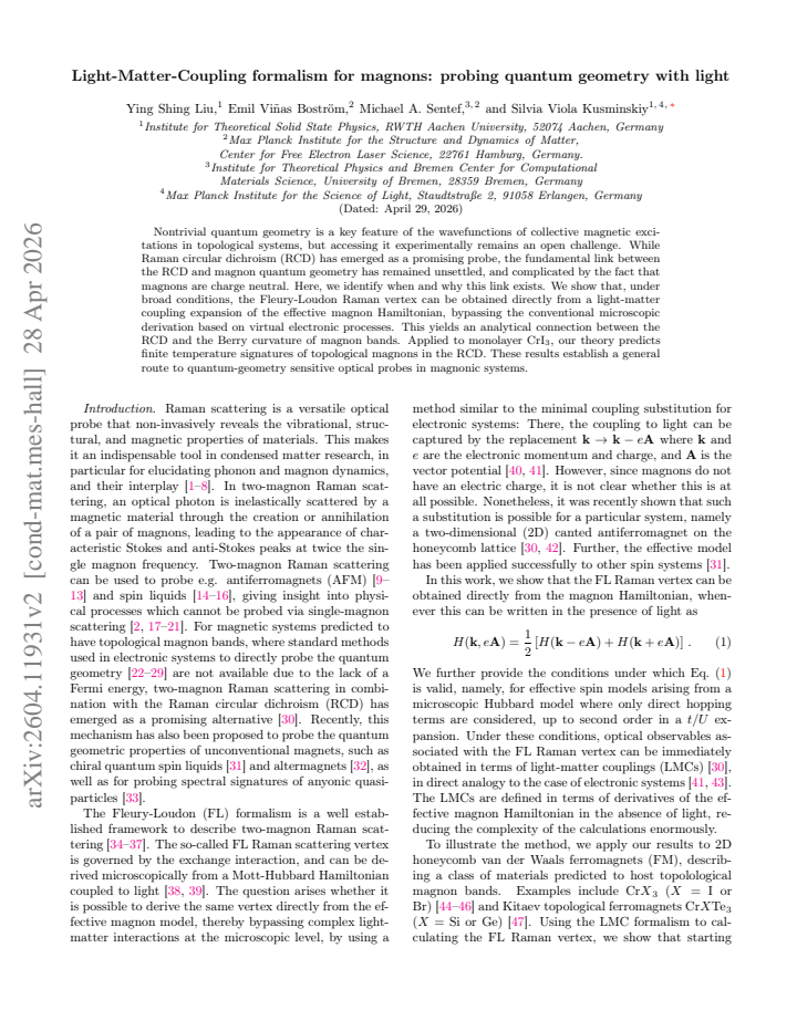 First page