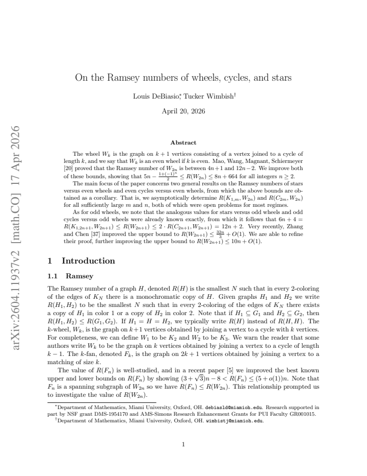 First page