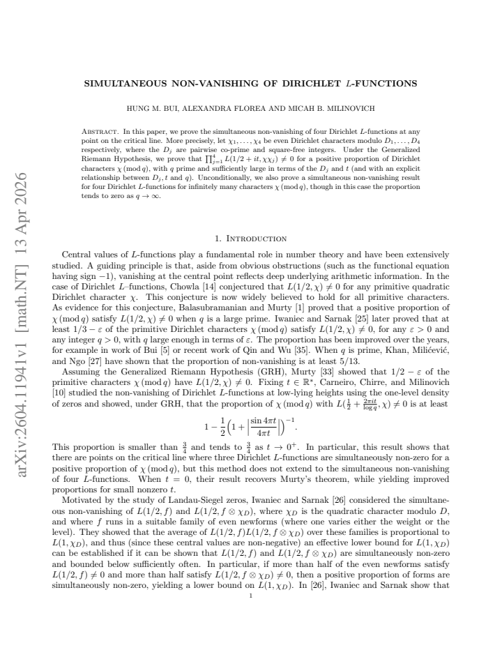First page