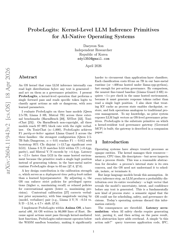 First page