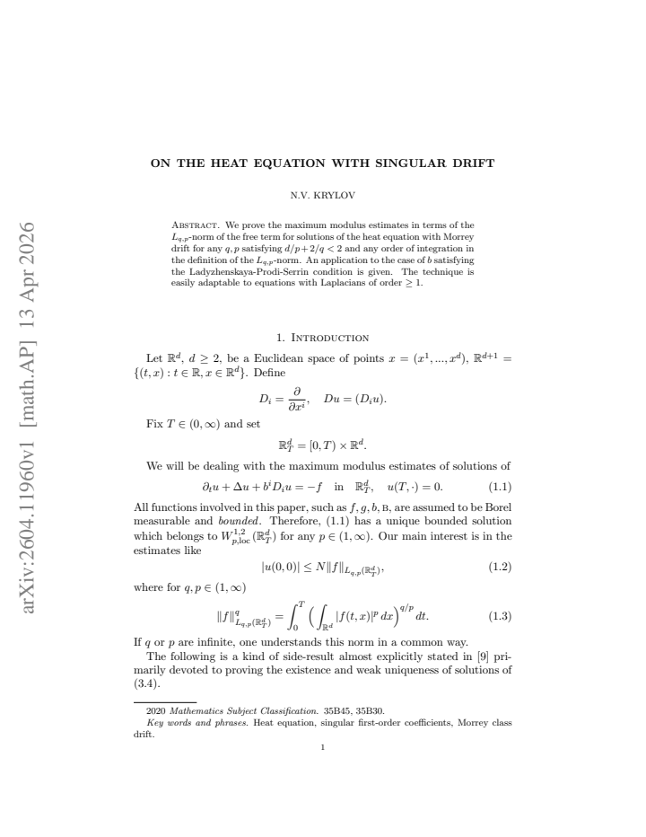 First page
