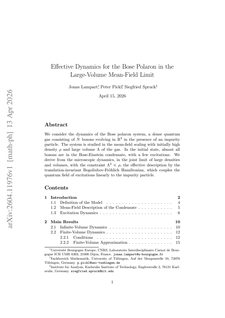 First page