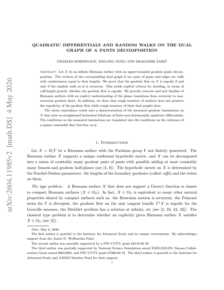 First page