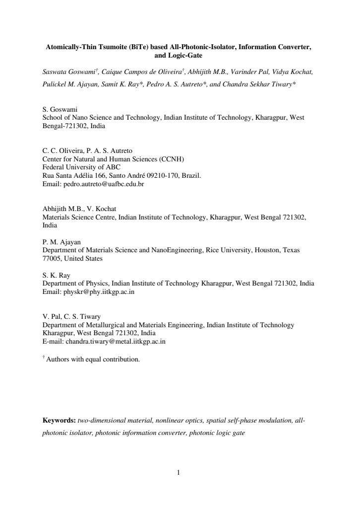 First page