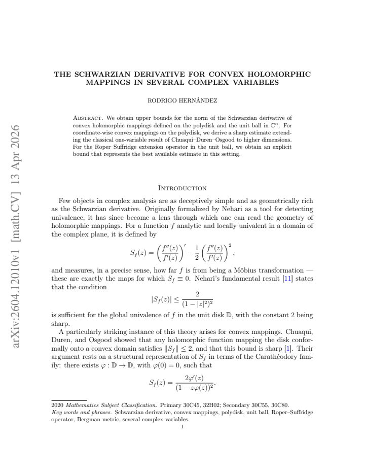 First page