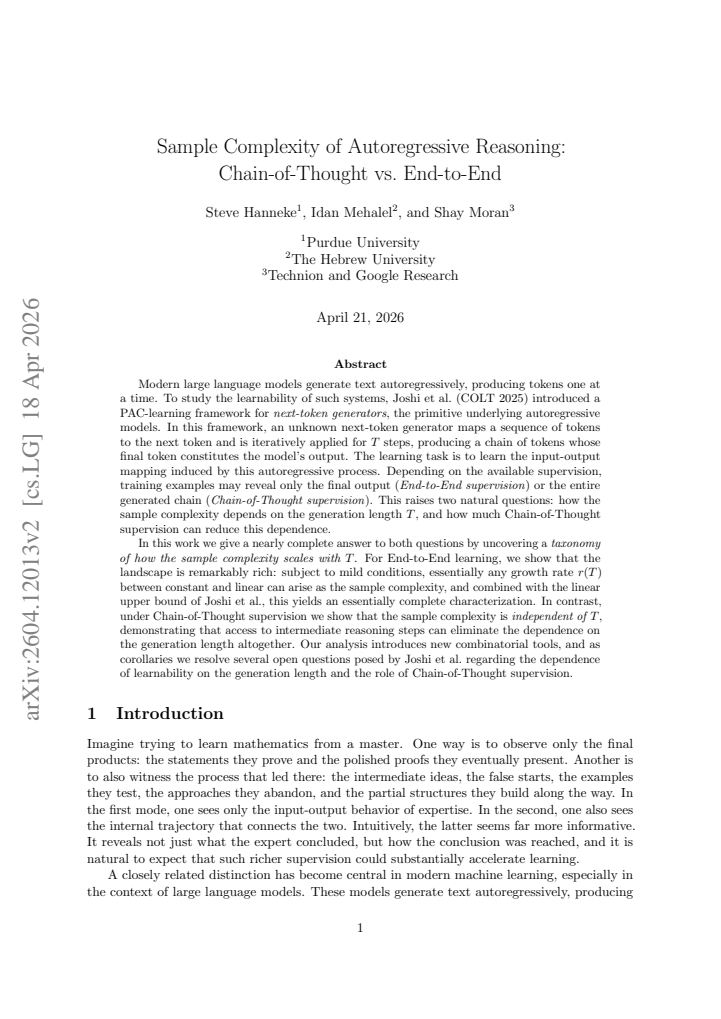 First page