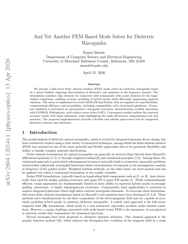 First page