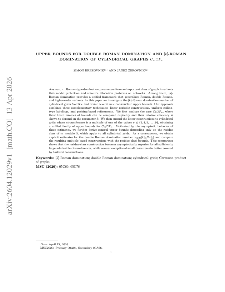First page