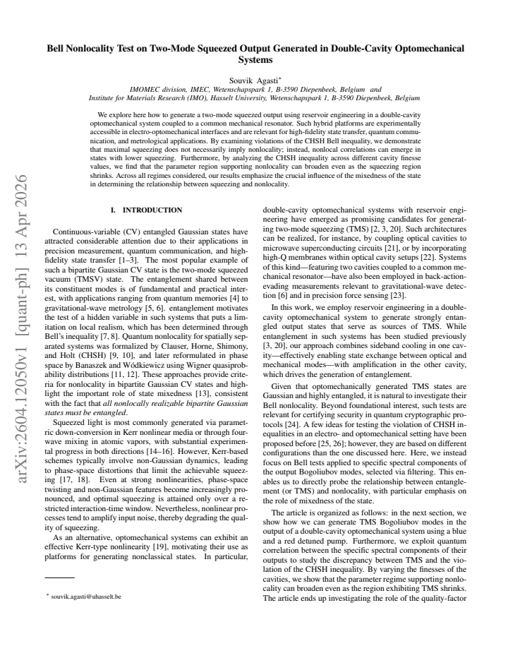 First page