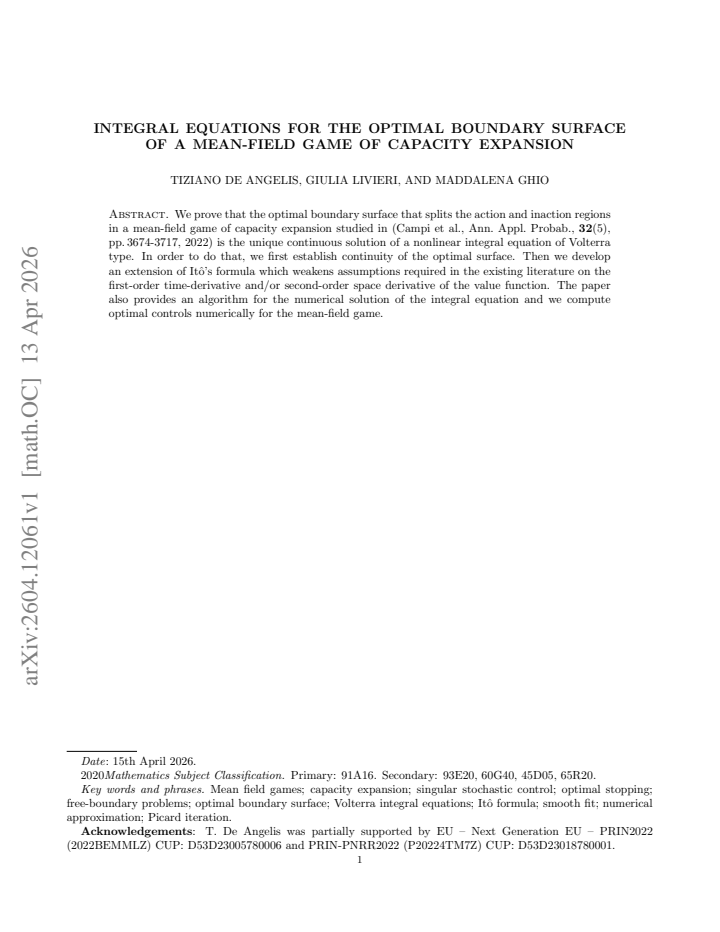 First page