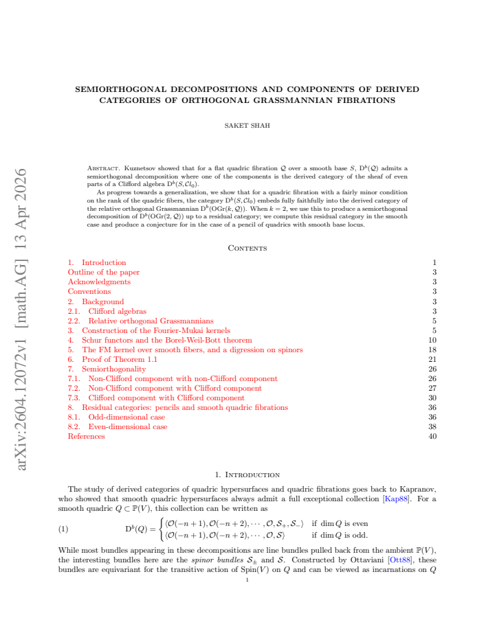 First page
