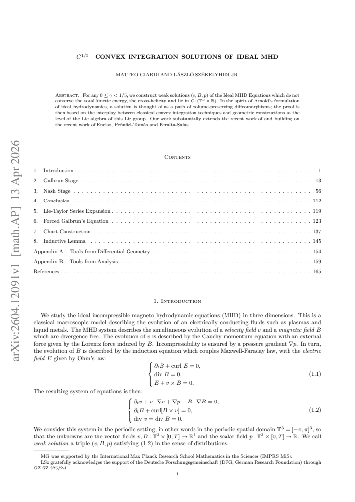 First page