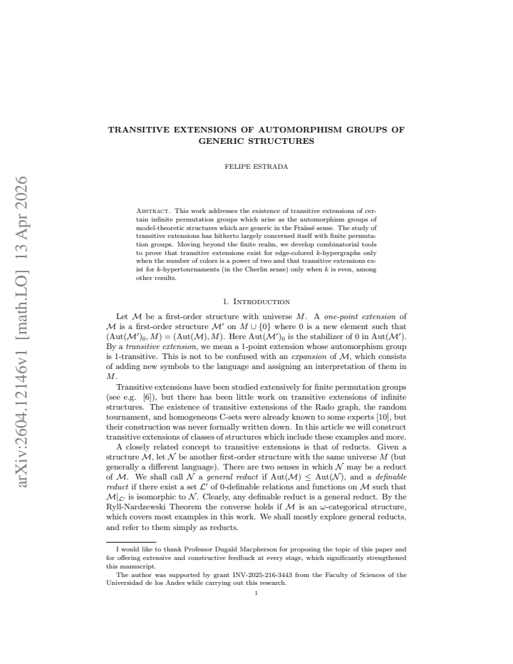 First page