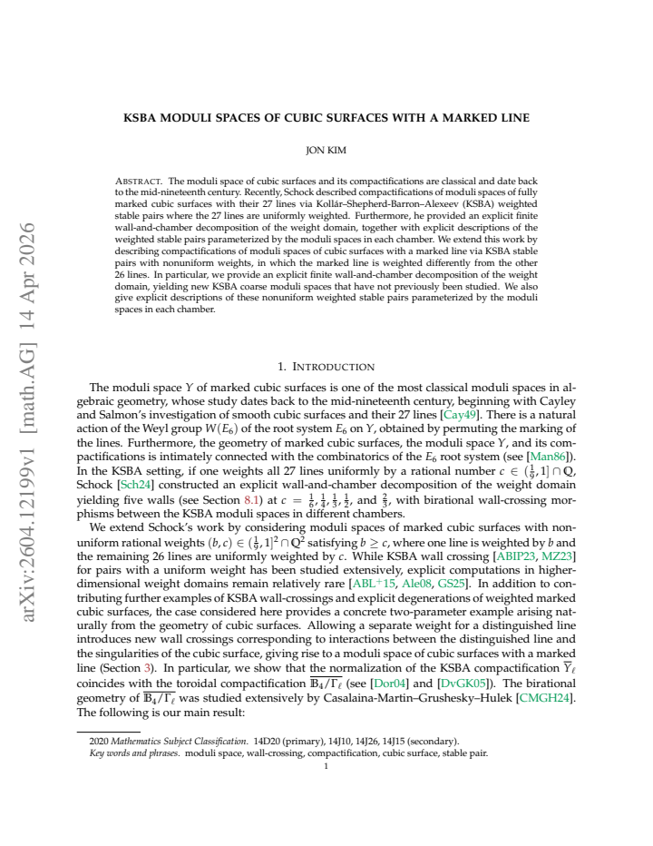 First page