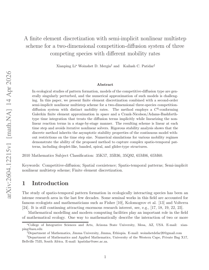 First page