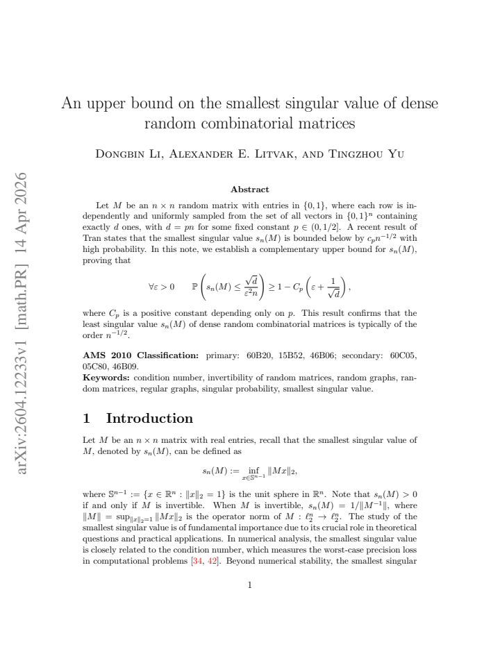 First page