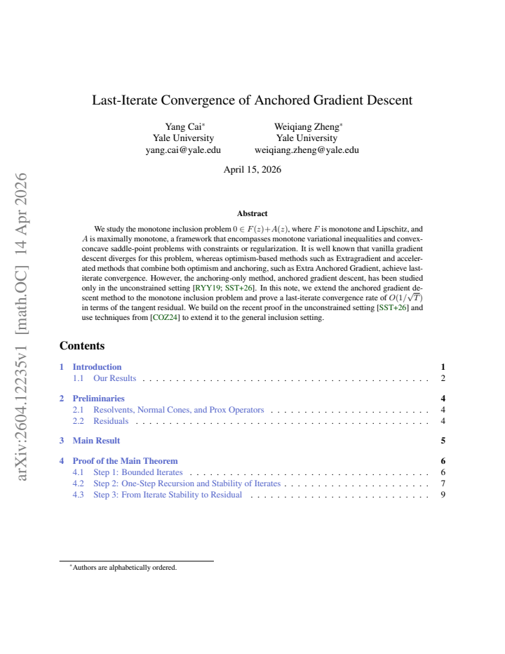 First page