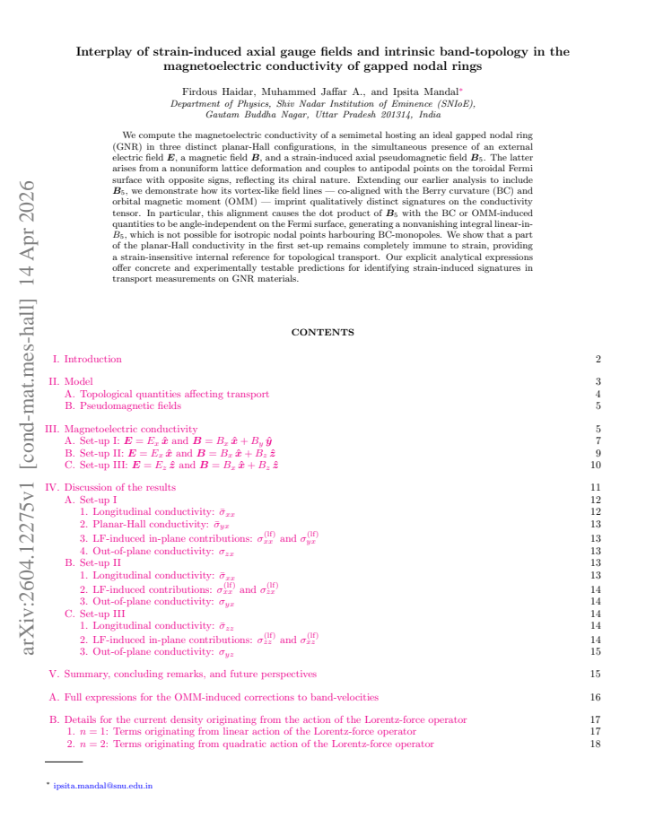 First page