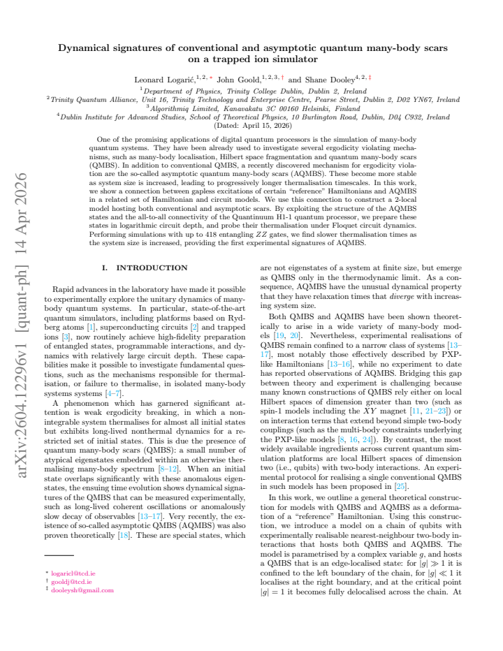 First page
