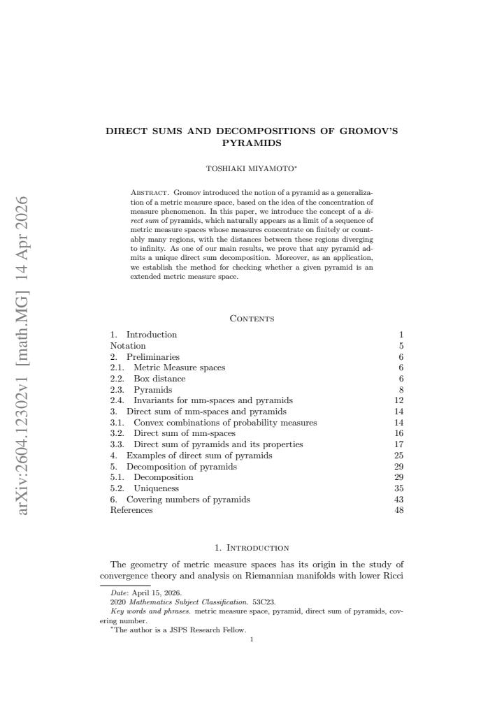 First page