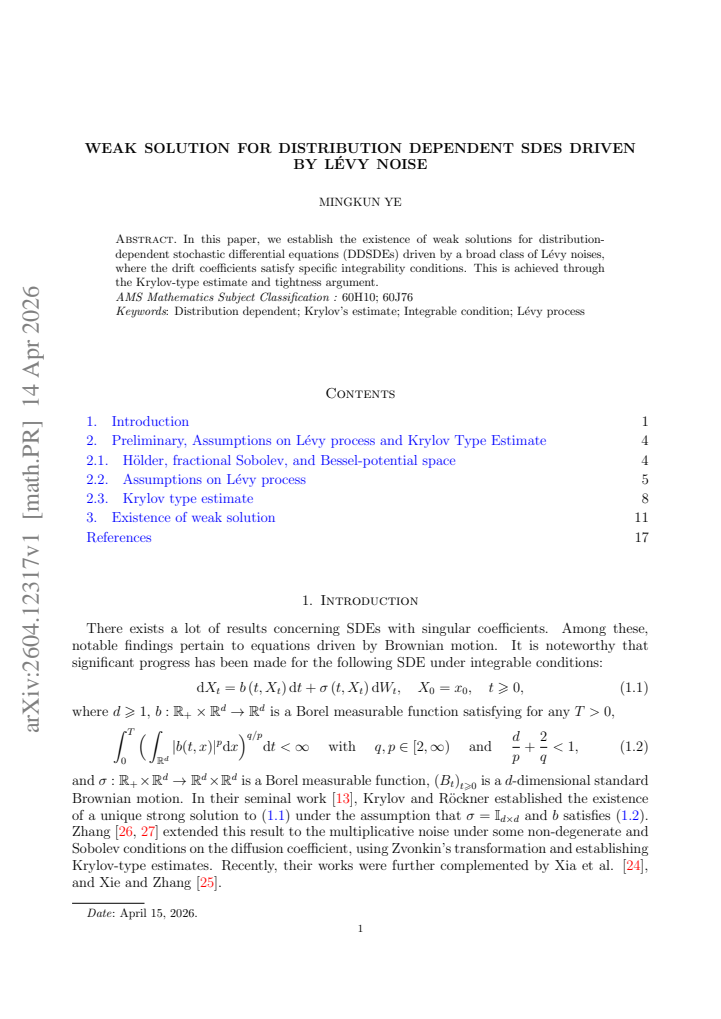 First page
