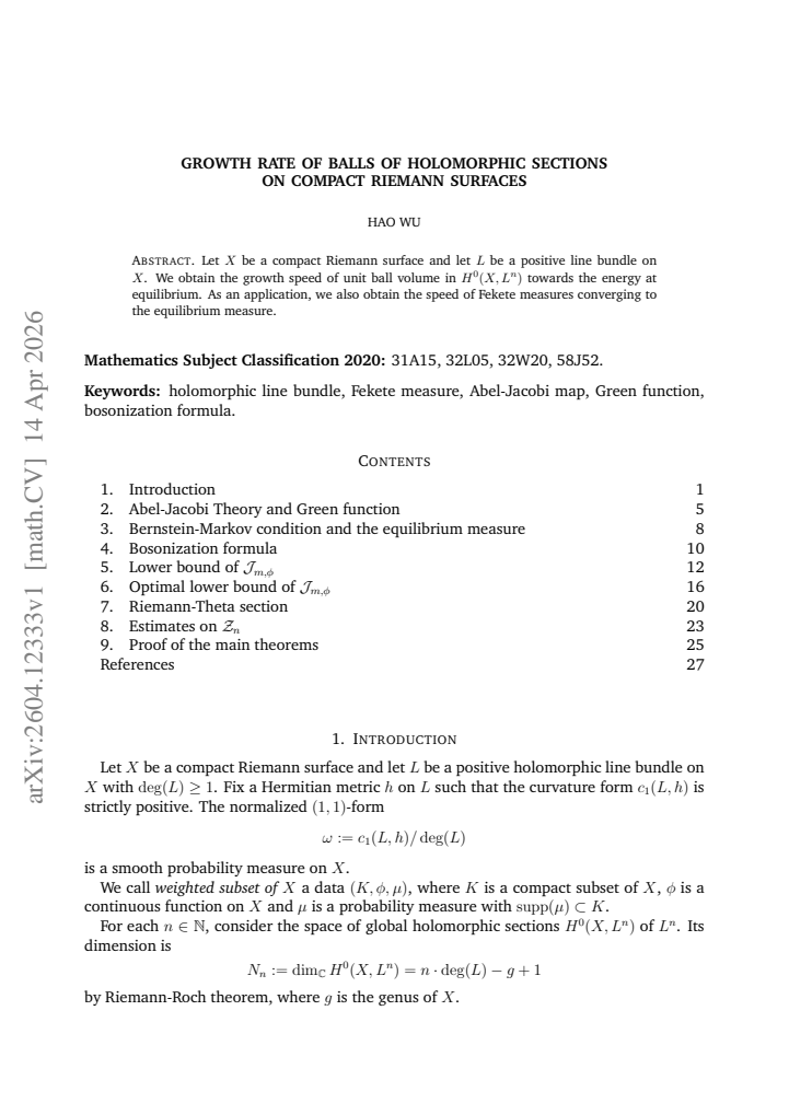 First page