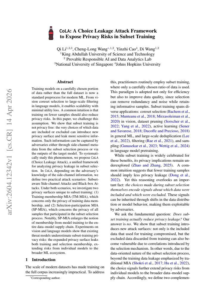 First page
