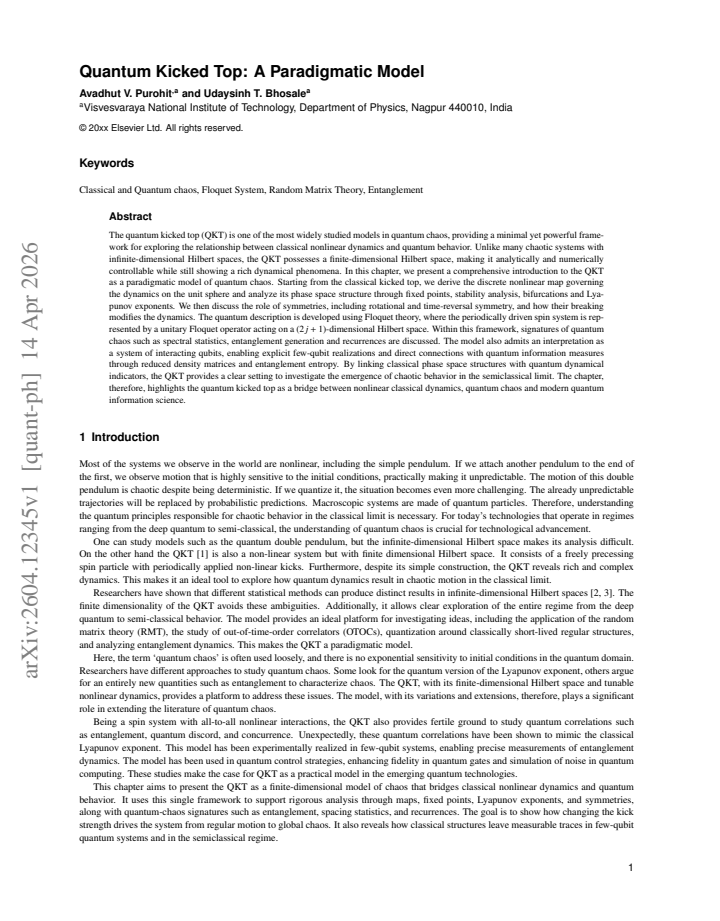 First page