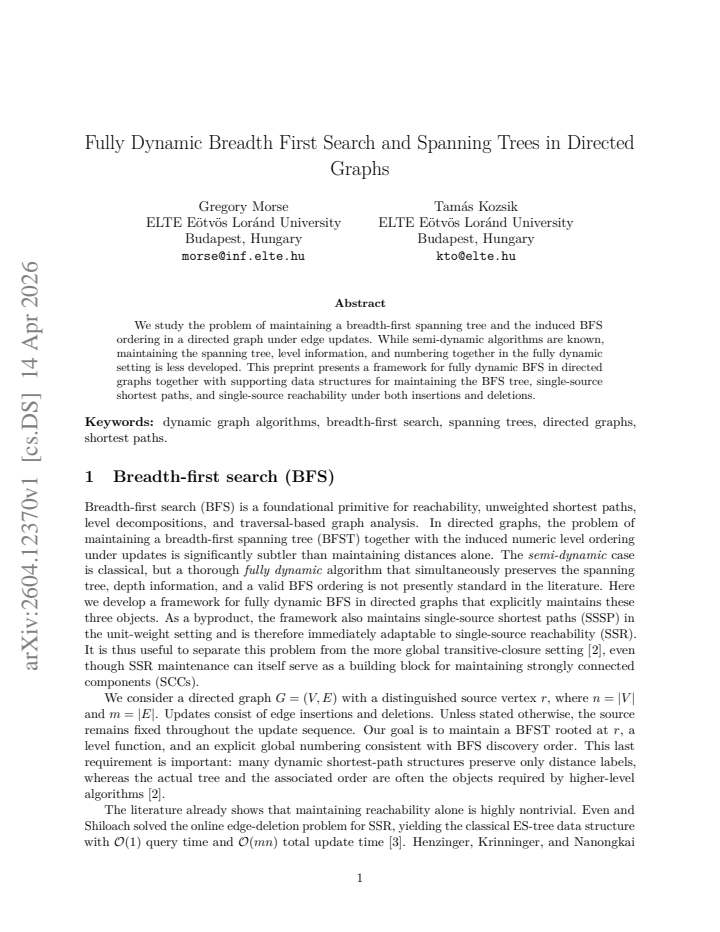 First page